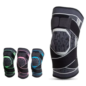Comfortable Knee Support Sleeve Compression Knee Brace for Running Basketball Gym Knee Pain Relief