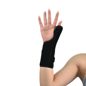 Comfortable Lightweight Thumb Brace Stabilizer Finger Splint with Lace Up Closure Unisex Wrist Support