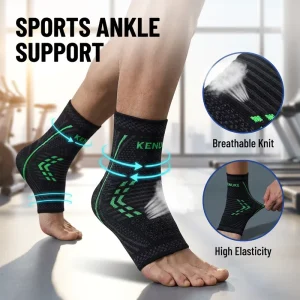 Comfortable Sports Knitted Ankle Braces 3D Knitting Knit Fabric Ankle Support Sleeve Ankle Protector for Unisex Men Women