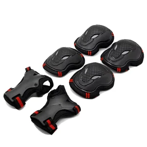 Complete 6pcs Set Roller Skating Protector Elbow Knee Pads Kids Adults Riding Skateboard Ice Sports Wrist Guard Protective Gear