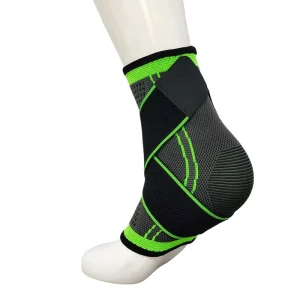 Compression Adjustable Elastic Sports Basketball Ankle Brace Breathable Gym Nylon Knitted Ankle Protector