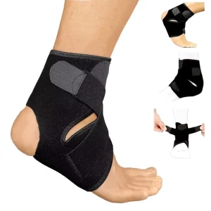 Compression Ankle Brace Fitness Basketball Running Adjustable Fixed Ankle Support Double Spring Support Sports Ankle Protector