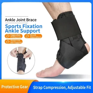 Compression Ankle Brace Support Breathable Adjustable Sports Ankle Strap For Joint Pain Relief Running & Training Recovery