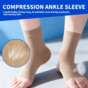 Compression Ankle Sleeve Medical Grade Elastic Brace for Basketball Running Daily Wear