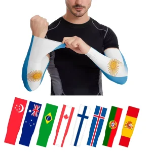 Compression Breathable Anti UV Windproof Arm Sleeves Sportswear Football Gear Cycling Outdoor OEM Design Seamless Unisex Solid
