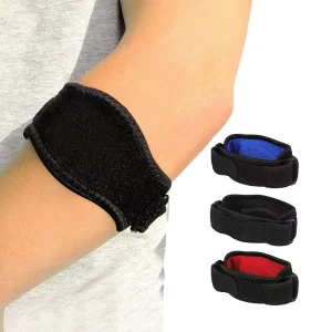 Compression Elbow Support Dual Adjustable Straps EVA Anti Impact Pad Tennis Sports Protective Gear Arm Elbow Brace Straps