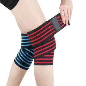 Compression Knee Brace Elastic Bandage Leg Compression Calf Knee Support Strap Wraps Band for Sports Safety