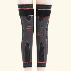 Compression Knee Brace Men & Women Knee Warmer Full Leg Sleeves Long Leg Knee Compression Support Brace Protector for Running