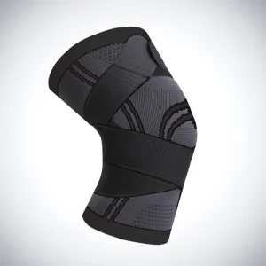 Compression Knee Sleeve Adjustable Strap 3D Knit Breathable Support Brace for Running Basketball Joint Protection