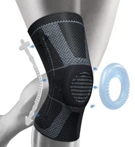 Compression Knee Sleeve Breathable Non Slip Joint Support Knee Brace Thick Protective Hard Shell Elastic Knee and Elbow Pads