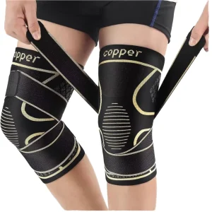 Compression Knee Support Brace Soft Thin Spandex Nylon Breathable Ergonomic Design for Basketball Running Sports Pain Relief