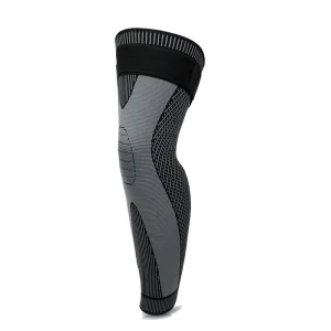 Compression Leg Sleeves With Elastic Straps Full Long Training Guards Calf Sleeve