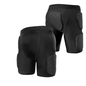 Compression Padded Shorts Breathable Mesh Impact Sports Safety Equipment for American Football Rugby Scooter Skating Skling