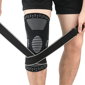 Compression Sport Knee Support Sleeve Protector Elastic Kneepad Brace Springs Gym Sports Knee Brace