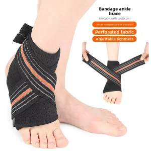 Compression Sports Ankle Brace Wrap Breathable SBR Ankle Support For Basketball Football Running Adult