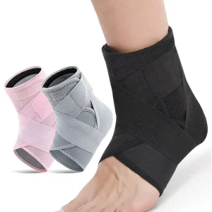 Compression Support Ankle Brace Adjustable Foot Support Bandage Wrap