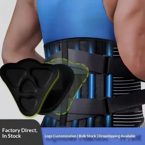 Compression Waist Support Belt Breathable Back Brace for Basketball Gym Fitness Training Unisex Size
