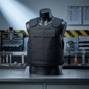 Concealed Hard Steel Anti-Stab Vest Front & Back Stab Resistant Body Armour for Security Guard Tactical Vest