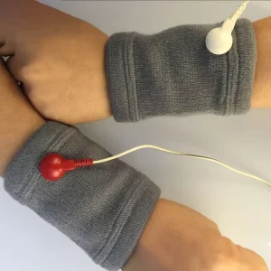 Conductive Wristband Silver Nylon Spandex Electrode Massage Wrist Guard for Treatment Safety Gloves