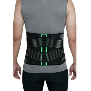 Cool-fit Back Stabilizer Adjustable Waist Belt With Four Plastic Stays For Low Back Pain