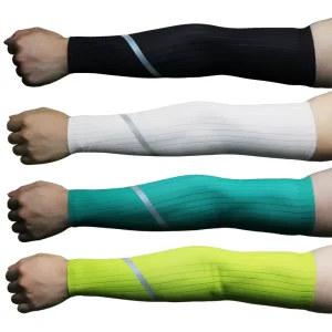 Cooling Reflective Arm Sleeves for Women Men Youth Breathable UV Sun Protection Sports Glowing Cycling Arm Sleeves