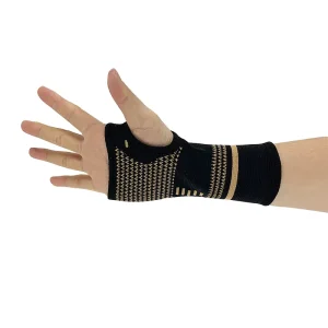 Copper Fiber Sport Glove with Ion Palm Guard Wrist Guard for Fitness Safety Dumbbells Barbells Cycling Gloves