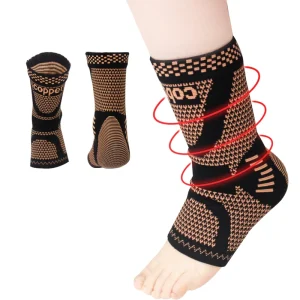 Copper Infused Professional Compression Plantar Fasciitis Ankle Sleeve Support Brace Guard Sock