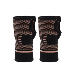 Copper Knee Wrist Palm Guard Elastic Nylon Breathable Cross Border Badminton Joint Protectors for Fitness Safety
