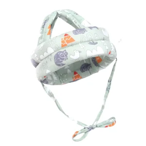 Cotton Baby Safety Head Guard Shock Absorbent Protective Foam Helmet Knitted Hat Shaped Customized Color Multi Age