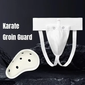 Cotton Custom Logo Martial Arts Sparring Gear Cloth Knitting Taekwondo Protector Sanda Wushu Karate Groin Guard White Black
