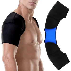 Cotton Double Shoulder Brace Warm Support Protector Strap for Outdoor Sports Sleep & Lifting Optimal Comfort & Protection