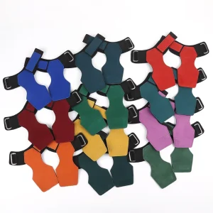 Cowhide Four finger Palm Guard Unisex Gymnastics Weightlifting Pull up Fitness Gloves Anti Corn