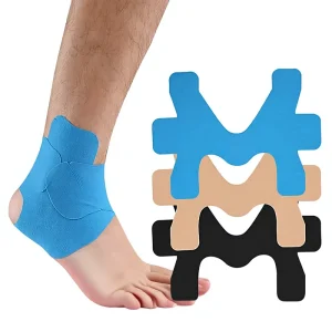 Cross Border Cotton Pre Cut Elastic Sports Ankle Support Brace Kinesiology Tape BK 015 China
