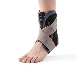 Cross Border Professional Unisex Adjustable Thin Breathable Polyester Fibers Rehabilitation Aid Fixed Ankle Brace for Closure