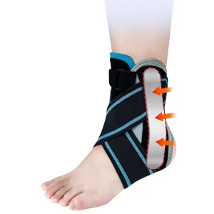 Cross Border Professional Unisex Anti Sprain Ankle Brace Fixation Adjustable Removable Polyester Fibers Ankle Support Plate For