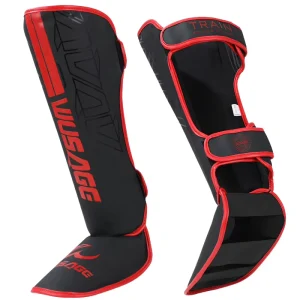 Cross Border Sanda Taekwondo Adult Children’s Fighting Protective Gear One Completely Molding Shin Instep Guards Calf Guards