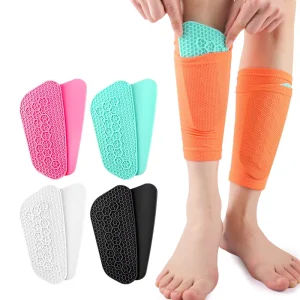 Cross border Anti collision Silicone Shin Guards Football Sports Inserts Protective Plates Competition Training Calf Guards
