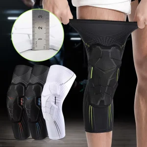 Cross-border Basketball Knee Pads Honeycomb Sponge Impact Resistant Polyester Summer Outdoor Cycling Running Protective Gear
