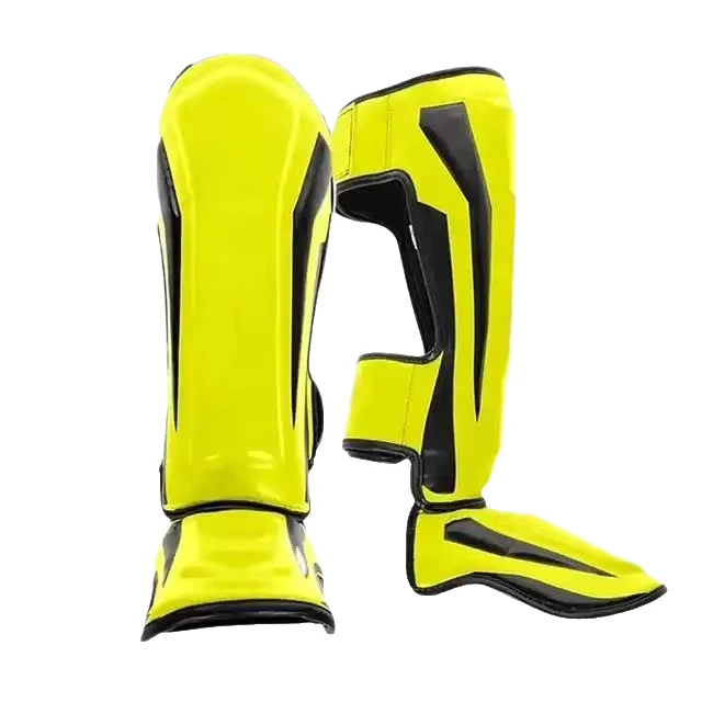 Cross border Custom made Boxing Shin Guards Thickened Instep Protectors Foam Taekwondo MMA Kickboxing Muay Thai Protection