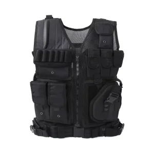 Cross border Factory Tactical Vest Mesh Amphibious Multi function Real Person CS Outdoor Equipment Anti stab Breathable