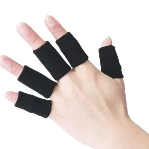 Cross border Nylon Basketball Finger Joint Wraps Anti friction Compression Gloves Unisex Set 10 For Children Adults