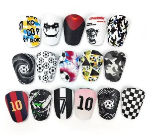 Cross border Plastic Football Mini Shin Guards for Children and Adults Protective Gear for Basketball & Volleyball