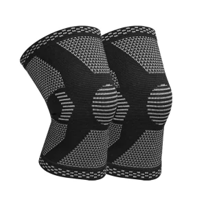 Custom 4 way Stretch Elastic Compression Breathable Knee Leg Nylon Support Brace Sleeve Pad Medical Protector For Pain Relief