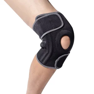 Custom Adjustable Breathable Neoprene Knee Brace Pad Sleeve Protector with Spring for Sports Running Hiking Racing