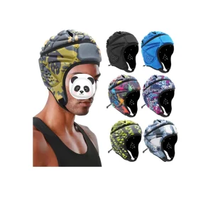 Custom Adjustable Football Helmet Rugby Helmet Head Guard Soccer Scrum Head Protector Soft Protective Helmet Headgear
