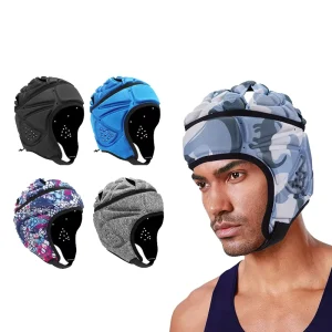 Custom Adjustable Rugby Helmet Soft Hockey Head Guard Protective Soccer Headgear for Adults