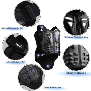 Custom Adult Motorcycle Vest Breathable and Waterproof Racing Armor with Chest Back Protectors for Motocross Off Road Riding