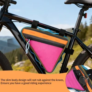 Custom Bicycle Triangle Bag Frame Bag Triangle Bag Cycling Storage Triangle Top Tube Front Pouch Saddle Bag for Mountain Bikes