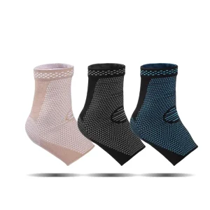 Custom Breathable Ankle Guard Nylon Knitted Ankle Sleeve Compression Ankle Support
