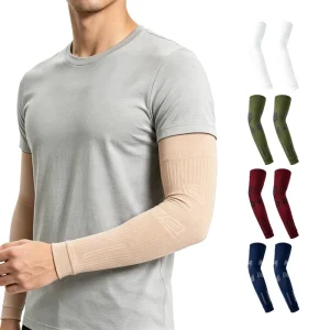 Custom Breathable Basketball Cycling Arm Sleeves Protective Ultraviolet Proof Sports Compression Grip Arm Sleeve